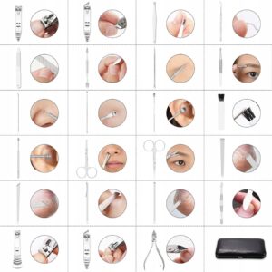 PROFESJONALNY ZESTAW DO PEDICURE | MANICURE 23 SZTUK | NARZĘDZI DO PAZNOKCI - obrazek 5