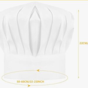 Czapka szefa kuchni 3 szt czapka kucharska męska czapka kucharska do kuchni - obrazek 2