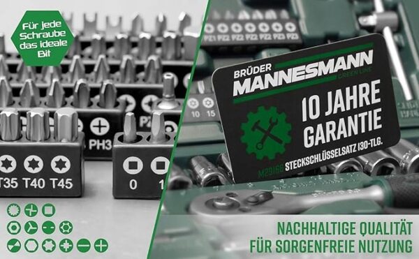 Zestaw kluczy nasadowych Brüder Mannesmann 130 el.