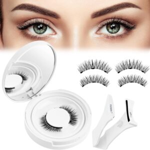 LOPHE Rzęsy Magnetyczne 3D Długie Gęste Naturalne Bez Kleju Etui - obrazek 2
