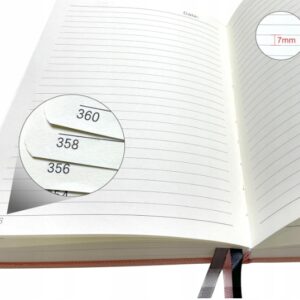 Notes A5 NOTATNIK ZESZYT DZIENNIK W KROPKI 360 STRON czarny - obrazek 6