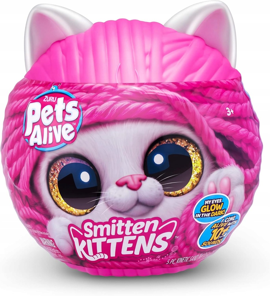 Zestaw ZURU Pets Alive Smitten Kittens Bonnie Kot pluszowy interaktywny - obrazek 2