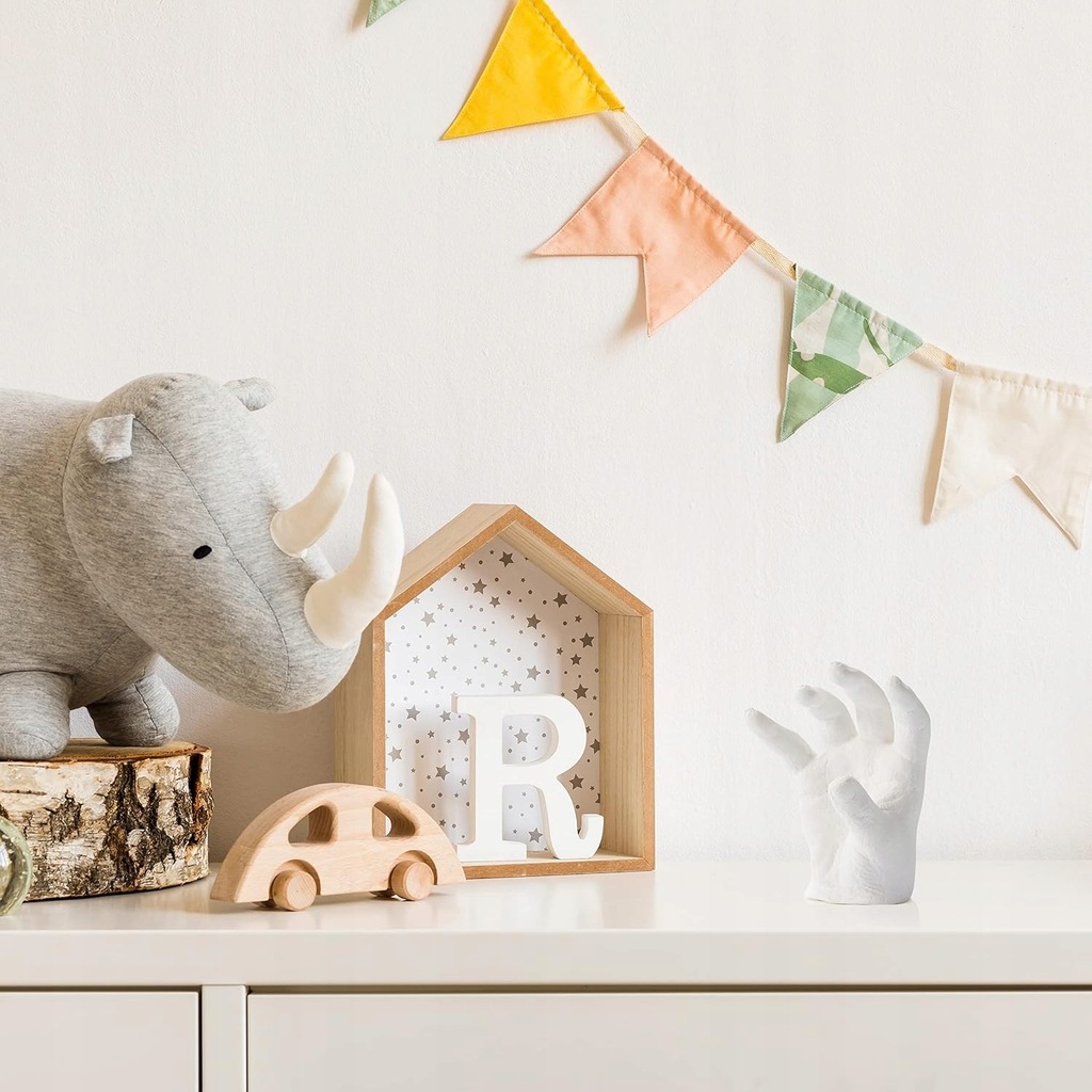 ZESTAW DO ODLEWU ODCISKÓW DŁONI STÓP DZIECI FARBA 3D BABY SHOWER - obrazek 3