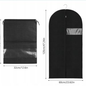 2 torby na ubrania, 2 torby buty 58 x 119 cm pokrowce na garnitury ubrania - obrazek 4